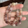 Instagram Xinjiang Shetai Gold Seda Violet Jade Jade Medula Crystal Bracelet Jóias Handchain Feminino