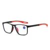 Solglasögon Ultralight TR90 Anti-Blue Reading Glasses mode High Definition Presbyopia glasögon Män kvinnor Retro Far Sight Sports Eyewear