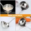 Dinnerware Sets Spoon With Spout Table Scoops Water Commercial Soup Ladle Multipurpose Household 201 Stainless Steel