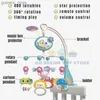 Mobiles# Baby Crib Mobile Rattlesnake Zabawność Remot Control Star Projekt czasowy Nowonarodzone łóżko Dzieci Karuzelowa zabawka muzyczna 0-12m Prezent Y240415Y240417EPYL