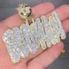 Iced Out Custom Dewelry Mens Sier Round Brilliant Cut VVS Moissanite Hip Hop Diamond Men Ожерелье