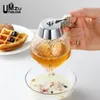 Opslagflessen honingdispenser vloeibare saus olie sap siroop jar squeeze fles keuken bar organisatoren heldere pot honingraatcontainer