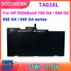 バッテリーTA03XL HPエリートブック用ラップトップバッテリー745 755 840 848 850 G3 G4 11.4V充電式スペア高品質