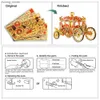 3D Puzzles Piececool 3D Metal Puzzle Princess Carriage Model Kits Diy Toy for Teen Jigsaw Brain Teaser Gifts for Adult Y240415