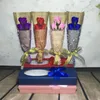 Decoratieve bloemen 3 st/doos Rose Soap Flower Bouquet Gift Box voor leraren Day Mother's Valentijnsjarig jarig jaar bruiloft Decor