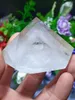 Decorative Figurines Quartz Crystal Traveling Pyramid Growth Natural Cloud Fog Hilltop Reiki Home Decoration Energy Treatment