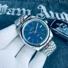 Relógios de pulso de luxo masculino automático relógio mecânico safira cinza azul vermelho aço inoxidável