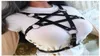 Ceintures femme pentagram punk style pu en cuir harnais saut de soutien-gorge corps cagette cagette gothique gotersbelts6875674