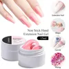 2024 15 ml Hard Jelly Extension Nail Gel Gel Polish French Nails Naken Pink White Clear Fiber Glass Gum för manikyr Förlängning för fransk manikyr