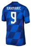 22 2024 CROAZIA MODICA MODRIC SOCCIO MAGLIE UOMINI KIDS GIUNDI DOMENA FAN GIOCHIO Versione Majer Croatie 23 Gvardiol Kovacic Suker perisico Kalinic Shirt da calcio Kit Kit Uniforms