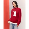 Women's Hoodies TOYOUTH Fleece Burgundy Pullover Women Kpop Sweatshirt Girls O-neck Kawaii Top Female Hoodie