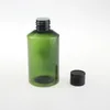 Lagerflaschen hochwertig 150 ml grüne Haustier Flüssigkeit und Lotion Cream Flasche Kosmetische Shampoo Plastik mit Aluminiumdeckel