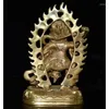 Dekorativa figurer Kina mässing King Kong Buddha Crafts Statue