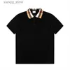 Men's Polos 2 Mens Polos T-shirt Fashion broderie manches courtes Tops Colliers Polo décontracté Polo M-3XL # 165 L49