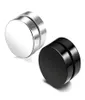 Punkowe fałszywe kolczyki do kołków czarny srebrny magnes ze stali nierdzewnej okrągły klips uszy dla mężczyzn kobiety mieszaj rozmiar 6 mm 10 mm 12m6056177