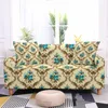 Chair Covers 1/2/3/4 Seater Floral Sofa Cover For Living Room Flower Printed Couch Recliner Retro L Shape Sectional Protector