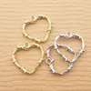 10st Hjärt charm för smycken tillverkning av halsband hängande örhänge armband tillbehör metall hantverk leveranser 240408