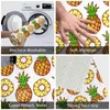 Carpets Pineapples 24" X 16" Non Slip Absorbent Memory Foam Bath Mat For Home Decor/Kitchen/Entry/Indoor/Outdoor/Living Room