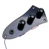 FD caz bas gitar parçaları için kablo kaplamalı kablolu anahtar kontrol plakası 3 renk
