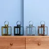 Candle Holders Design Metal Parti Transparent Art Table Glass Geometric Chandelier Bougeoir Decoration Accessorie