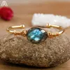 Женщины моды Flash Labradorite Stone Bracelet Bracelet Natural Stone Wedding Guted Dirstlect Direwry Dift Dropship 240402