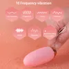 Bolas vibratorias Juguetes sexy para mujer Control remoto inalámbrico 10 velocidades de huevo clítoris estimulador de masaje vaginal bola