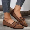 Zapatos casuales Spring de la primavera para mujeres Panar de punta con malla sin deslizamiento de malla transpirable cómodo para mujeres Zapatos para Mujeres