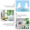 Dekorativa blommor 10 PCS Little White Pigeon Model Artificial Decor Simulated Mini Animal Figurines Crafts House Accessoarer Harts Lovers