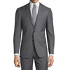 Costumes masculins gris foncé élégant hommes simples poitrine 2 bouton notch tenues de revers ensemble de soirée de fête en soirée pantalon slim fit blazer