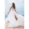 Prom White Evening Dress Split Large Swing Size Womens Lace 240415