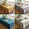 テーブルクロスの防水とオイルノルディックコンテンポラリー契約純粋な色の長方形の布_an2074