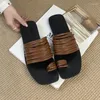 Hausschuhe weiche Sohle echte Lederschuhe für Frauen Nicht-Schlupf-Wolken Sommer Indooroutdoor Strand Flip Flops Flat Slides Frau Frau