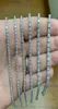 Fios de miçangas 925 prata esterlina 3mm 5mm 17cm 19cm Cz Braça de pulseira para mulheres jóias de moda de casamento inteira