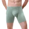 Sous-fonds style masculin sexy respirant de couleur pure sous-vêtements Fashion homme culotte cuecas calzoncillos en gros