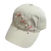 Ball Caps Fashion Ribbon Bows Chatle de baseball pour fille longs Brims Soft Women Apropid Paped Adjustable Soleil