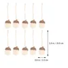 Vases 10 Pcs Felt Acorn Bunches Lovely Christmas Pendants Xmas Hanging Adornments Fall Decorations Home House Pine Cone Autumn