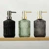 Liquid Soap Dispenser 390ml Glass Nordic Bathroom Shampoo Bottles Home El Shower Gel Hand Sanitizer Empty Refill Sub-bottle