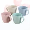 Wine Glasses 4 Pcs Toothbrushes For Children Drink Cup Cups Summer Wheat Mugs Water Straw Travel