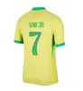 Camisa Brasil 2024 2025 Neymar JR Soccer Jerseys Endrick Player Version Woman 24 25 Kids Kit Richarlison Vini Jr. Raphinha L.Paqueta Casemiro Rodrygo قمصان كرة القدم