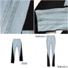 Spodnie damskie Capris Women S Twotyle kolorowy blokada dżinsowa ołówek spodni wysokiej talii swobodny szczupły dżinsy spodnie moda moda 2023 a dhgif