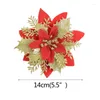 Dekorative Blumen Glitzer künstlicher Blume für Home Dekoration Rattan Golden und rosa Weihnachtsbaum Hochzeit Weihnachtsjahr 2024