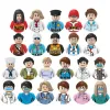 Bricks Toy Building Blocks Plastic Minifig Toy Small Ninja Doll Chicken Eating Police Style Couple Wedding Random Gifts