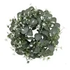 Decorative Flowers Large Green Leaf Wreath Holiday Ornaments Home Decoration Durable Artificial For Window Celebration Wall Party Garden