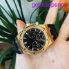 Designer AP Wrist Watch Mens Watch Royal Oak Series 26240or Rose Gold Black Belt Mens Fashion Leisure Business Sports Back Transparent Mechanical Watch