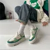 Scarpe casual Sports Stiotto rotondo verde con la consapevolezza spessa per donne alla moda e confortevole femminile