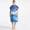 Towel Printed S Leeveless Bathrobe Men's Windproof Quick-Drying Comfortable Skin-Friendly And Convenient Bath For Adults