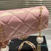 2024 Luxus Brieftasche Gold Hardware Matelasse Kette Cross Body Handtasche 21/19 cm
