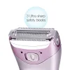 Shavers ckeyin batteria ad alimentazione elettrica shaver impermeabile femminile per capelli ridotto rasatura istantanea da barba da donna con ascella epilatore