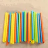 Boire des pailles jetables à boissons multicolores de paille 50pcs 20cm de bar à la maison