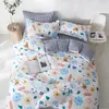 Beddengoed stelt studenten Family Set 4 pc's dekbedoverkapping bedblad met kussenslopen quilt-cover 2024